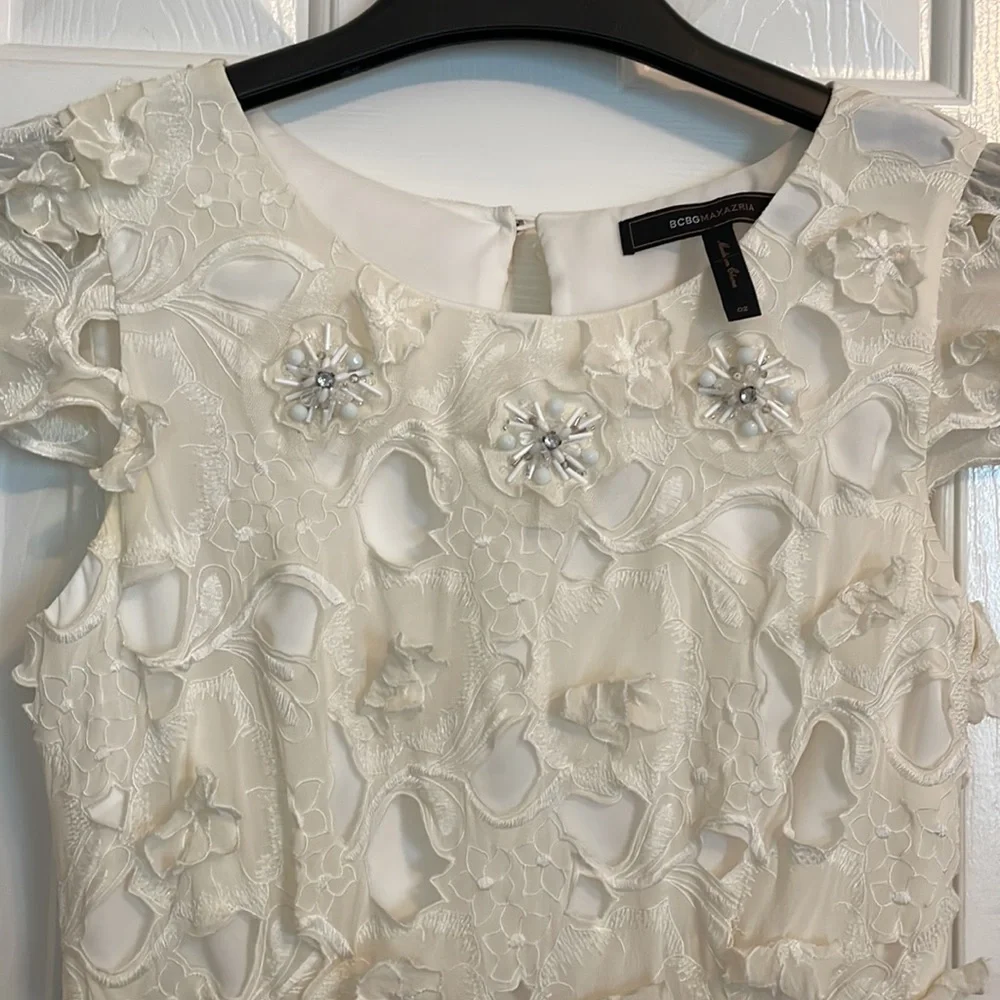 BCBGMAXAZRIA White Emmie Dress, Size 2 - Picture 5 of 10